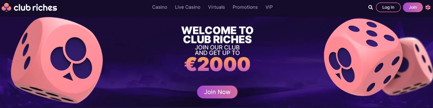 Club Riches Casino Banner
